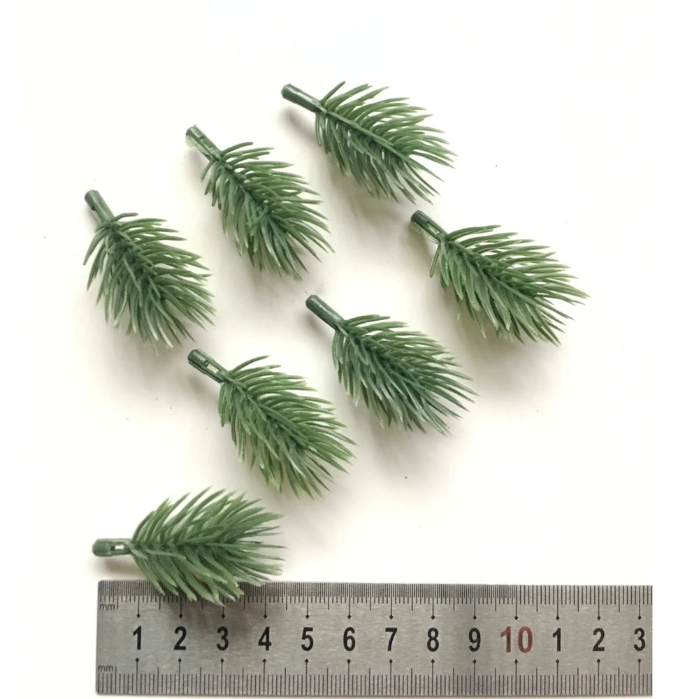 10pcs Pine Branches Artificial Plants Christmas Wedding Home Tree Decorations DIY Handcraft Bouquet Gift Box Fake Plants Needle