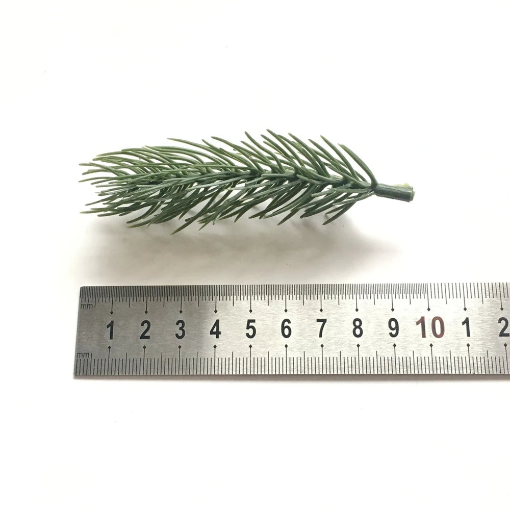 10pcs Pine Branches Artificial Plants Christmas Wedding Home Tree Decorations DIY Handcraft Bouquet Gift Box Fake Plants Needle