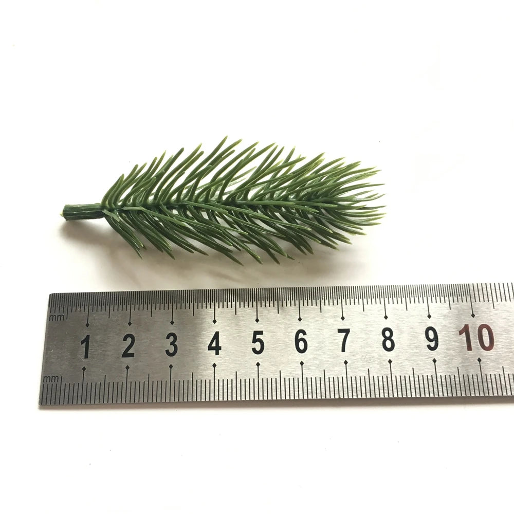 10pcs Pine Branches Artificial Plants Christmas Wedding Home Tree Decorations DIY Handcraft Bouquet Gift Box Fake Plants Needle