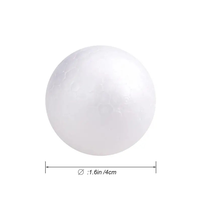 10pcs 4/6/7/8/10cm Modelling Polystyrene Large Decoration Spheress White Craft Decoration Modeling Craft Foam Christmas Crafts