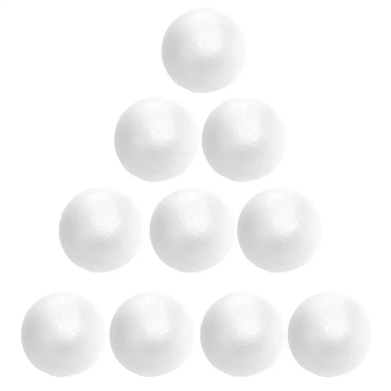 10pcs 4/6/7/8/10cm Modelling Polystyrene Large Decoration Spheress White Craft Decoration Modeling Craft Foam Christmas Crafts