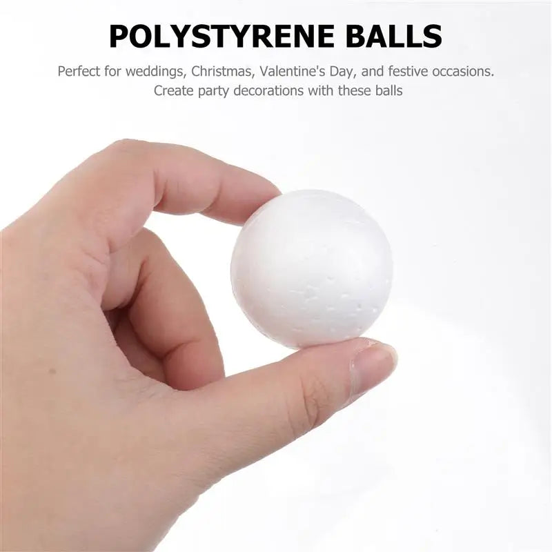 10pcs 4/6/7/8/10cm Modelling Polystyrene Large Decoration Spheress White Craft Decoration Modeling Craft Foam Christmas Crafts