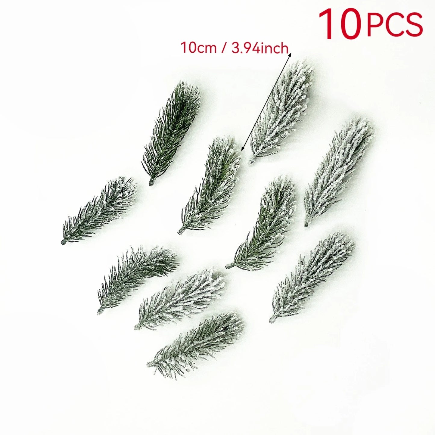 10pcs Pine Branches Artificial Plants Christmas Wedding Home Tree Decorations DIY Handcraft Bouquet Gift Box Fake Plants Needle